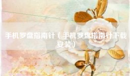 手机罗盘指南针（手机罗盘指南针下载安装）