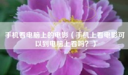 手机看电脑上的电影（手机上看电影可以到电脑上看吗？）