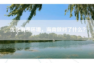 优化消费环境，海南做对了什么？